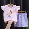 thumbnail image 2 of Toddlers Kids Girls Boys Short Sleeve T-Shirt And Short Outfit Set Baby Clothes,Quick-Dry 6-24 Months 2T 3T 4T 5T 6T 7T 2-3 Years, 2 of 4