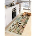 thumbnail image 3 of Farmhouse Birdhouse,Hallway Runner Rug 2x6ft,Vintage Spring Flower Plant Leaves Washable Woven Living Room Bedroom Kitchen Bathrom Carpet with Tassels,Indoor Outdoor Throw Door Mat for Entryway, 3 of 5