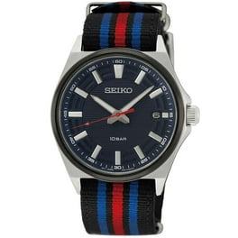 Seiko Men s Solar Blue Dial Blue Nylon Watch SNE329 Walmart