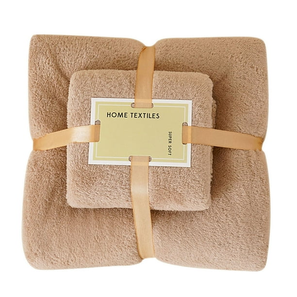 zanvin Towel Sets for College Dorm, Cotton 2 In 1 Bath Towel And Face Towel SoftBath Towels Set