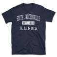 thumbnail image 1 of South Jacksonville Illinois Classic Established Men's Cotton T-Shirt, 1 of 1