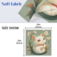 thumbnail image 5 of Napkin Satin Napkin 20*20Inchx1 Kitchen Towel Dinner Plate Towel Decorative Towel Napkin Tea Towel Suitable For Kitchen Table A Cartoon Cat, 5 of 8