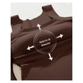 thumbnail image 5 of Women'S U Neck Shapewear Built-in Bra Tank High Strechy Sleeveless Slim Fit Tops Camisole Tops Brown XXL, 5 of 8
