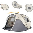 thumbnail image 3 of VINGLI 3/4-Person Pop-Up Dome Tent with Dual Mesh Doors, 3 of 7