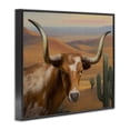 thumbnail image 2 of Stupell Industries Rustic Lodge Longhorn Western Landscape Black Framed Giclee Art, 14 x 11, by Matthew Piotrowicz, 2 of 8