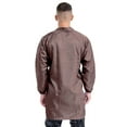 thumbnail image 4 of Hansber Unisex Workshop Uniform Resistant Work Coat Long Sleeve Dustproof Lab Jacket with Cuff Coffee M, 4 of 6