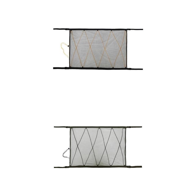 2x 35 "x25" 90x60cm Bolsa de malla de tejado de tejado de coche estirable ajustable para kusrkot Red de carga del techo del techo del coche