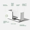thumbnail image 3 of Veradek Block Series Long Box Small 25" Plastic Planter - White, 3 of 12