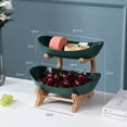 thumbnail image 1 of Price Slashed! Fruit Tray Basket Wooden Frame Stand Multi-layer Candy Snack Plate Fruit Shelf Table Decoration for a Limited Period, 1 of 2