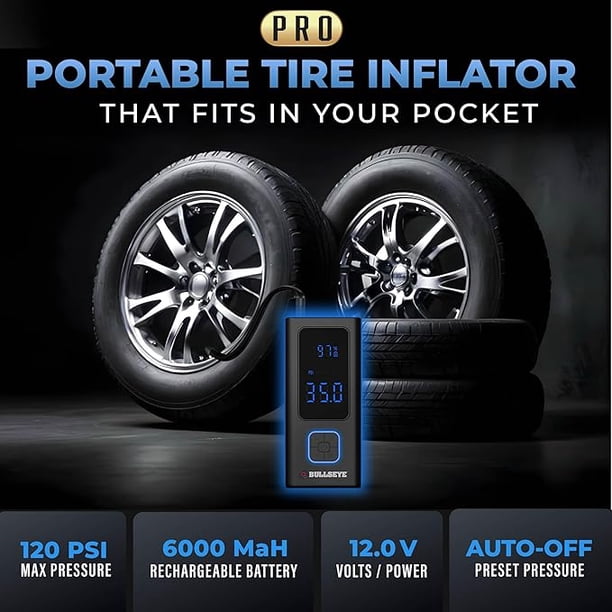 BULLSEYE Pocket Air 充電式タイヤインフレーター Bullseye Pocket Air Pro Tire Inflator Powerbank Electric Air