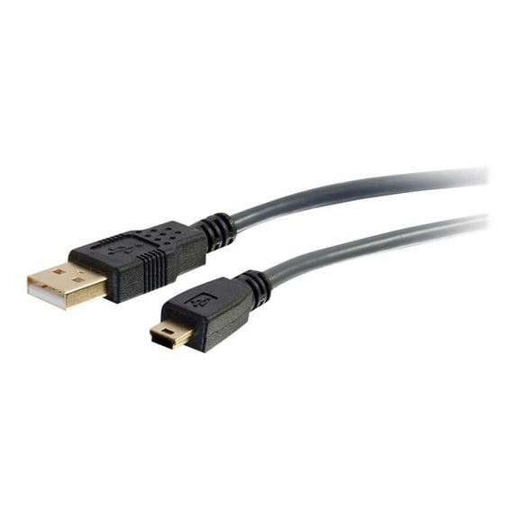 C2G 29652 USB Cable - Ultima USB 2.0 A to USB Mini-B Male Cable, Black (9.8 Feet, 3 Meters)