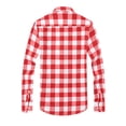 thumbnail image 3 of Dovford Men's All Cotton Flannel Shirt, Long Sleeve Casual Button Up Plaid Shirt, Brushed Soft Outdoor Shirts, 3 of 4