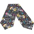 thumbnail image 2 of Coolnut 13"x70" Table Runner, Colorful Skulls Music Washable Table Cloth Runner for Holiday Home Wedding Table Top Decoration, 2 of 5