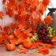 thumbnail image 5 of 12pack / Each 90 Inch , Artificial Maple Leaf Vine , Fake Foliage Autumn Leaves Garland Hanging Plant, 5 of 5
