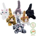 thumbnail image 6 of lush Stuffed Toy Cat Set – Set of 6 Stuffed Toys for Kids – 6 Inches Long – Bright & Vibrant Colors – Soft Toy Set for Babies Boys & Girls, 6 of 6