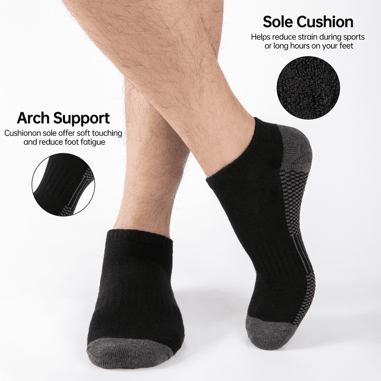 Cooplus Men's Athletic Ankle Socks 10-Pack photo 6