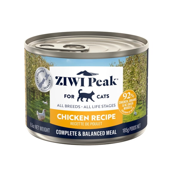 ZIWI Peak Canned Wet Cat Food &acirc; All Natural, High Protein, Grain Free, Limited Ingredient, with Superfoods (Chicken, Case of 12, 185 g Cans)