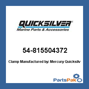 New Mercury Mercruiser Quicksilver OEM Part # 54-815504372 CLAMP