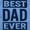 Carolina Blue, variant on Cool Best Dad Ever Father's Day Men's Graphic T Shirt Tees Brisco Brands S