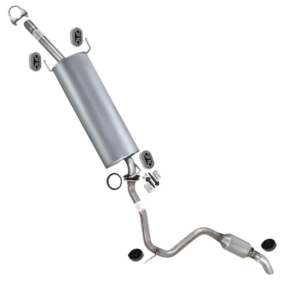 Northeastern Exhaust Muffler & Resonator Fits 2006-2008 Toyota RAV4 2.4L - Direct Fit | Stainless Steel System Kit