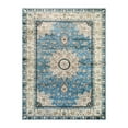 thumbnail image 6 of Wonnitar 9'x12' Oriental Floral Medallion Area Rug - 9x12 Blue Bedroom Rug Living Room Mat, Distressed Soft Non Slip Washable Indoor Nursery Throw Carpet for Apartment Dining Kitchen Table Entrance, 6 of 9