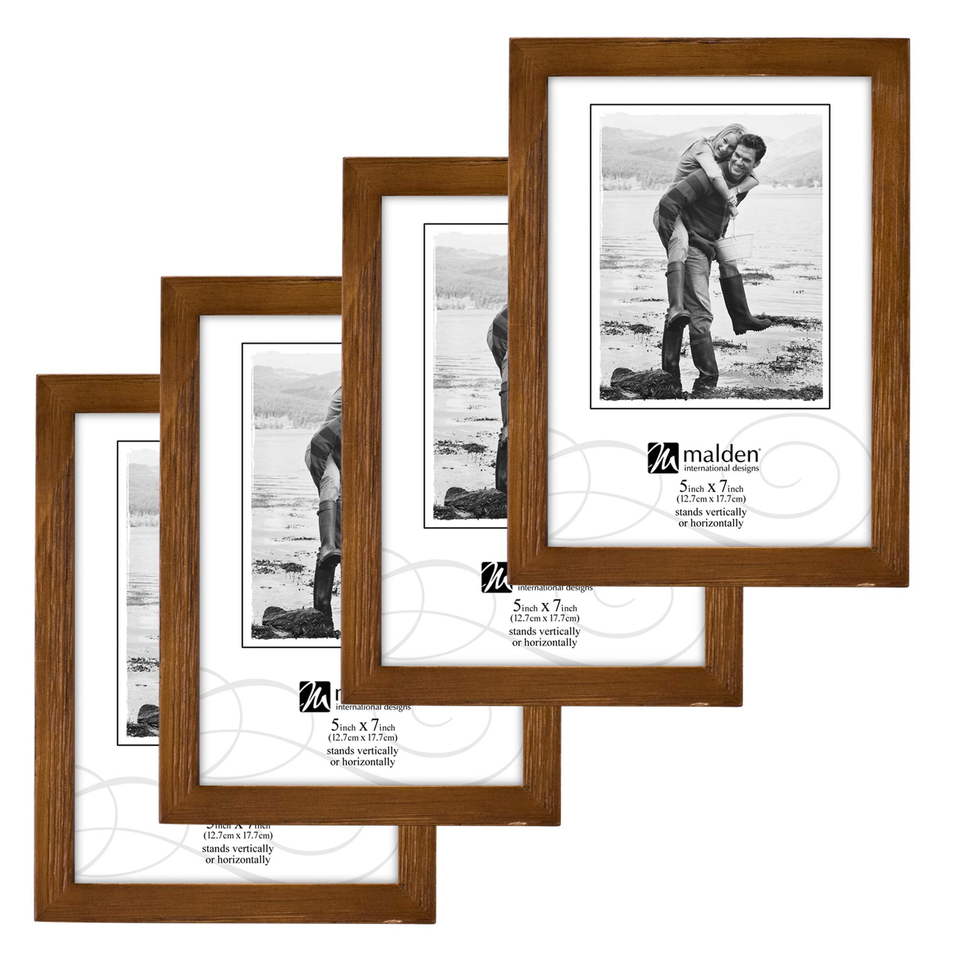 SIXTREES 4X6 Or 5X7 Inch Deep Picture Frames Set Standing Easel Table Display 