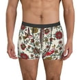 thumbnail image 4 of Wukai Dark Enchanted Flowers And Birds Print Men’s Underwear Breathable Boxer Briefs,&nbsp;Moisture Wicking & Breathable-Medium, 4 of 7