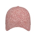 thumbnail image 2 of Naloa Original Classic Low Profile Hat Men Women Baseball Cap Dad Hat Adjustable Unconstructed Rose Gold Pink Glitter Print Cap, 2 of 9