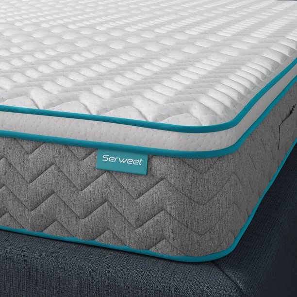 Full Size Mattress, Serweet Full Hybrid Mattress 10 Inch, Bamboo