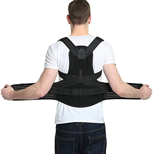 Posture Corrector for Men and Women, X-5XL Back Brace, Provides Pain Relief for Neck, Back, Shoulders, Adjustable Breathable Posture Support Back Support Support (Size : 5X-Large)