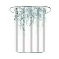 thumbnail image 6 of CSCHome Summer Shower Curtain Leaf Print Shower Curtains Anti-Fog Polyester Plant Leaves with Floral Bathroom Decor, 6 of 6