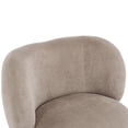 thumbnail image 5 of Christopher Knight Home Wingback Accent Chair, Upholstered Armchair with Solid Wood Legs, Light Brown, 5 of 11