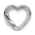 thumbnail image 3 of Finest Gold 14K White Gold 0.05 CTW Diamond Heart Chain Slide Pendant, 3 of 4