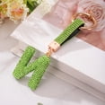 thumbnail image 3 of Uxcell Charm de Letra N de Alfabeto con Rhinestones para Fabricación de Joyas, Verde Claro, 3 of 6