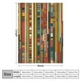 thumbnail image 4 of nygtbtfer Burgundy Red Green Ochre Yellow Stripes Pattern Blanket Multicolor Textured Boho Soft Warm Throw Blankets  Warm Cozy Lightweight Blanket for Couch Bed Decor Birthday Gift White, 4 of 6