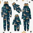 thumbnail image 4 of IROINNID Christmas Jumpsuit Pajamas for Family Warm Christmas Printed One-Piece Home Wear Hooded Pajamas Kids Jumpsuit, 4 of 4