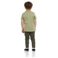 thumbnail image 3 of Cudlie 5-Pack Toddler Boys’ T-Shirts – Soft Cotton Tees for 12M to 4T – Solid Colors, Everyday Value, Soft and Comfy Basics for Play, Preschool & More - The Blues Pack, 3 of 12
