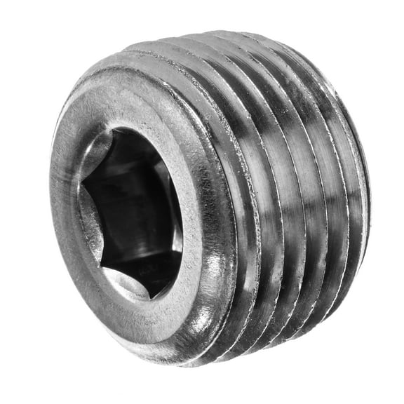Pipe Fitting - 304 Stainless Steel - Class 150 - Hex Socket Plug - 1/4" NPT Male