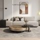 thumbnail image 4 of Mesas de centro de acero inoxidable de diseño, mesa de té redonda de lujo europea, muebles para sala de estar, mesa auxiliar de vidrio templado italiano, 4 of 4