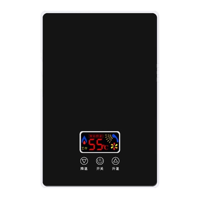 Electric Water Heater Instant Rapid Heating Household Bathroom Shower Small Bath Machine Kitchen Water Heater Without ,Digital Temperature Display