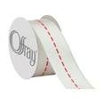 thumbnail image 3 of Offray 5/8" Center Stitch Ribbon-Pink & White, 3 of 3