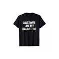 thumbnail image 1 of 100% Cotton Father's Day Gift awesome Like My Daughters Mom Dad Mother's Day Father's Day T-Shirt Graphic Graphic Tees Breathable Soft, 1 of 6