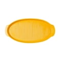 thumbnail image 1 of 1pc Ceramic Binaural Baking Tray Oval Food Serving Plate Kitchen Baking Tray, 1 of 5