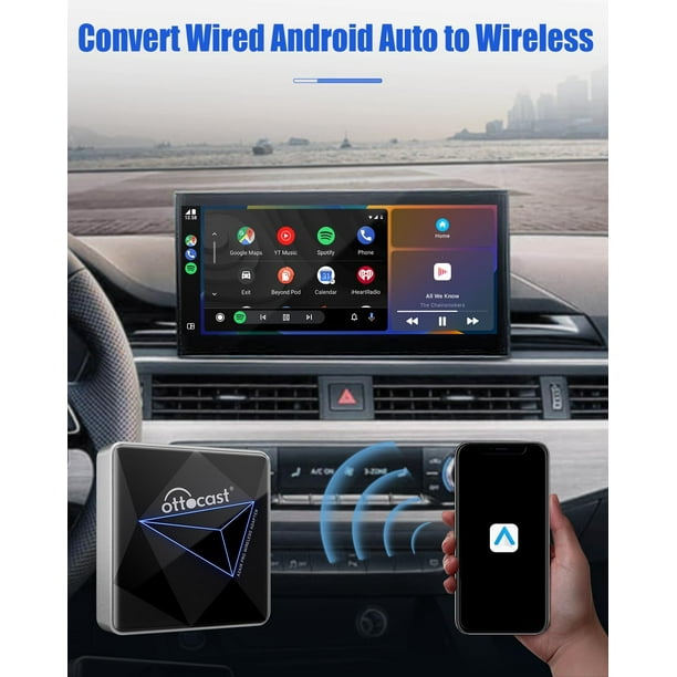 ② Android Auto sans Fil année de production 2023Adaptateur,AA
