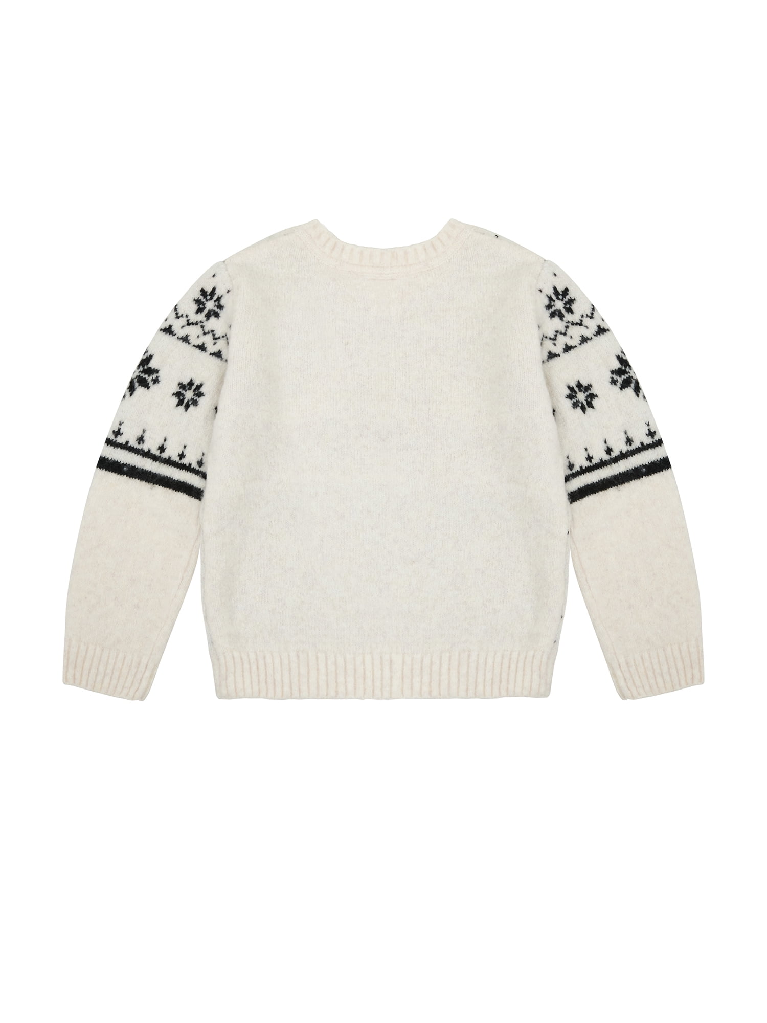 Wonder Nation Toddler Girls Holiday Fair Isle Sweater, Sizes 12M-5T