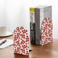 thumbnail image 5 of Susaid Tomato Print Wooden Bookends Decorative Book Ends for Shelves Heavy Books Holder Organizer Non-Slip Desk Book End for Kids Room Office School 1 Pairs, 5 of 8