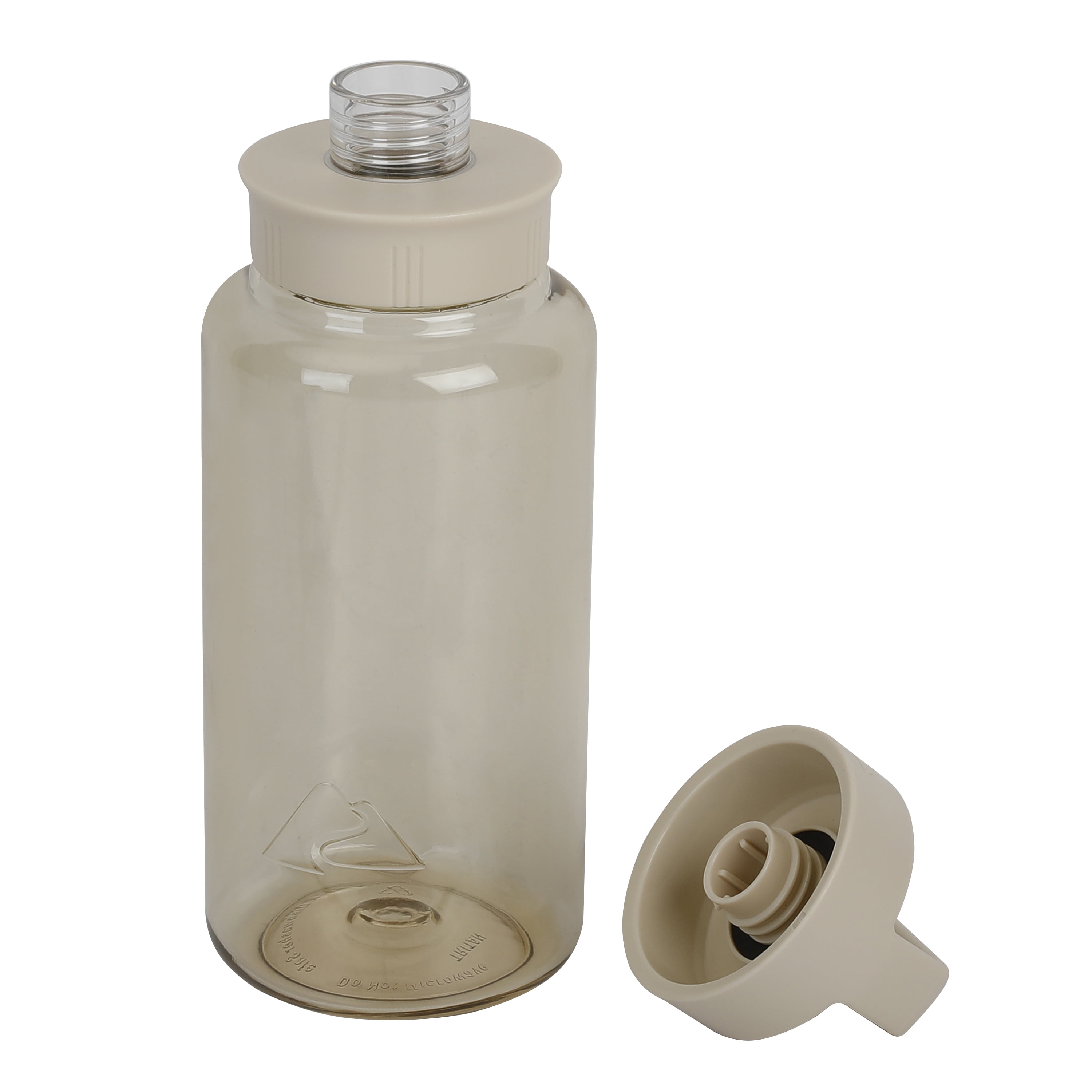 Ozark Trail 32 oz Tritan Plastic Chug Water Bottle, Cream