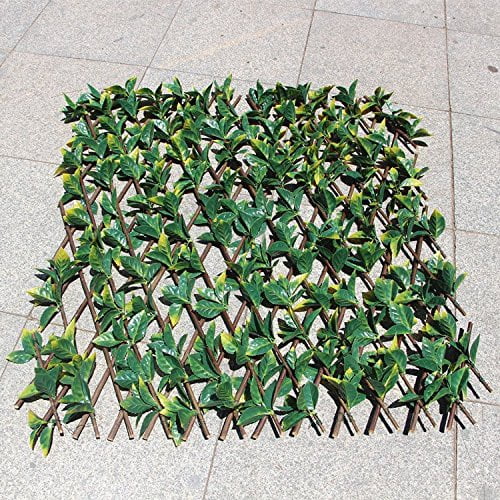 Natralavender Artificial Greenery Outdoor Indoor Lattice Fence