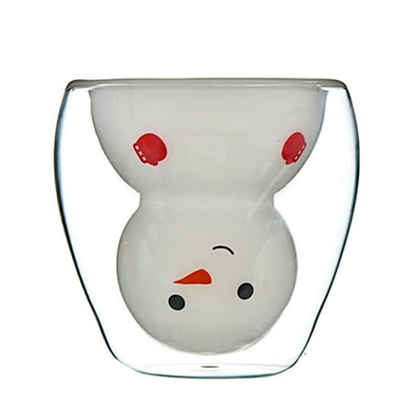 

Mosey Water Cup Eye-catching Creative Snowman Decor Coffee Mug Wear-resistant Unique for Home