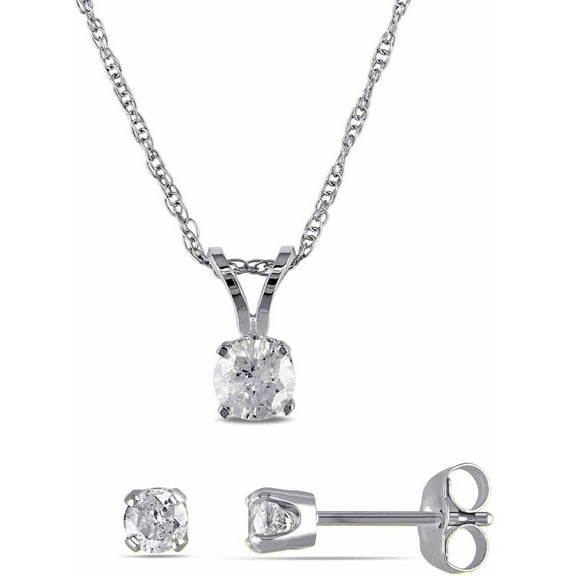 Everly Women's Diamond 14k White Gold Jewelry Set